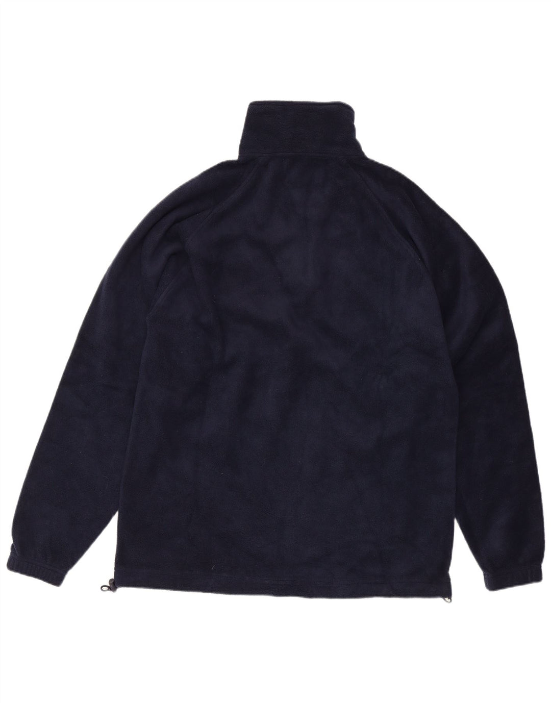 Maglione in pile da uomo Kappa con zip e collo grande in poliestere blu navy