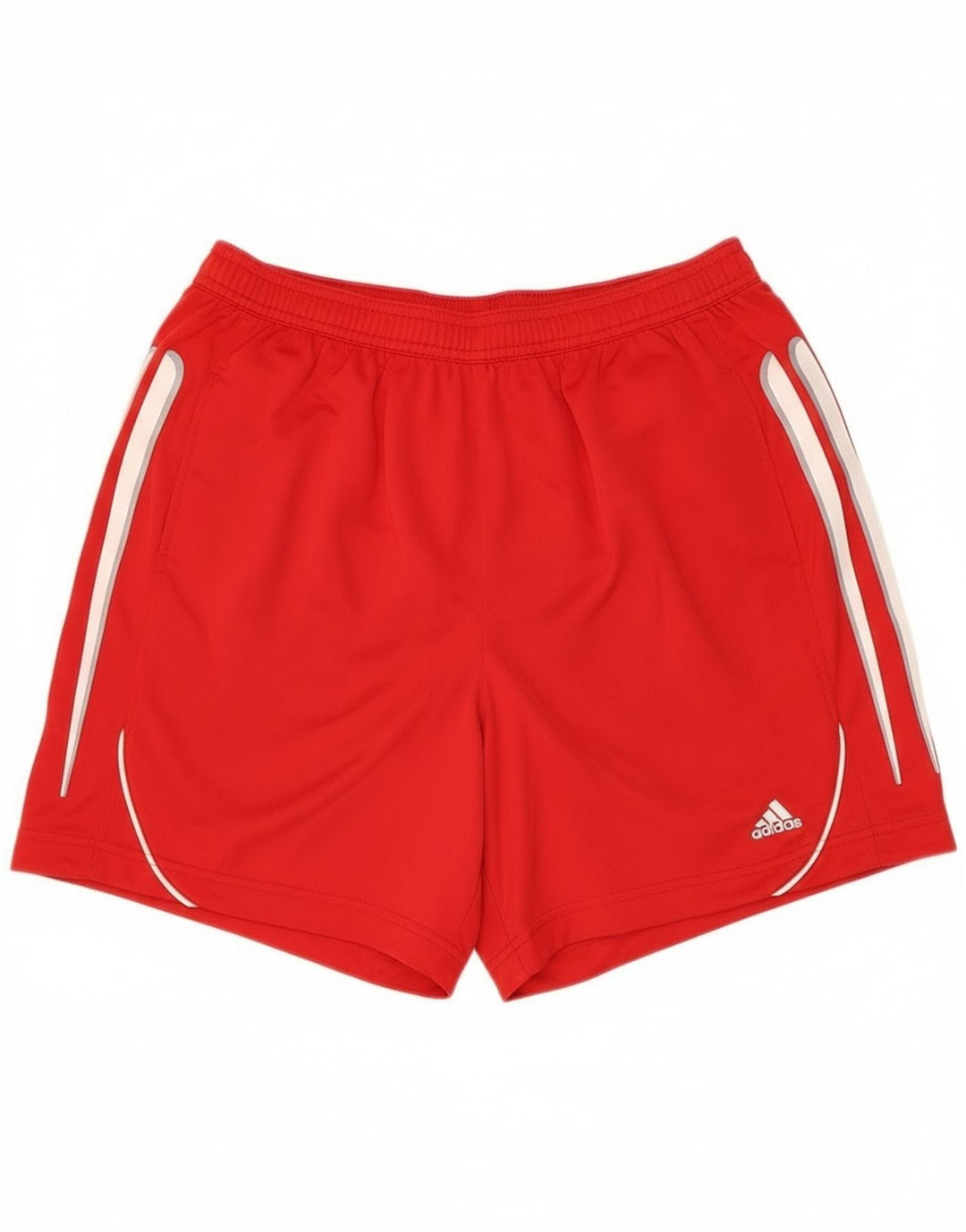 Pantaloncini sportivi Adidas da uomo in poliestere rosso medio