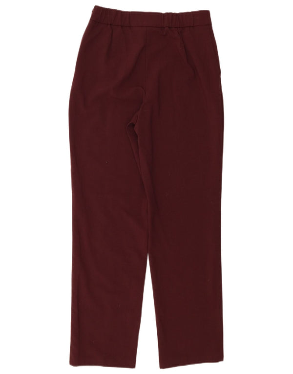 Pantaloni casual dritti da donna Marks & Spencer UK 8 piccoli W28 L28 Marrone