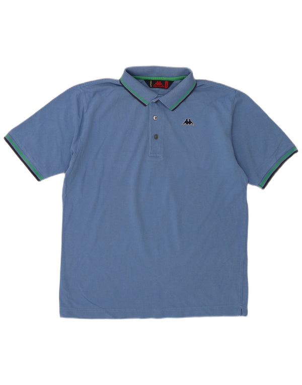 Polo Kappa Uomo Small Blu Cotone