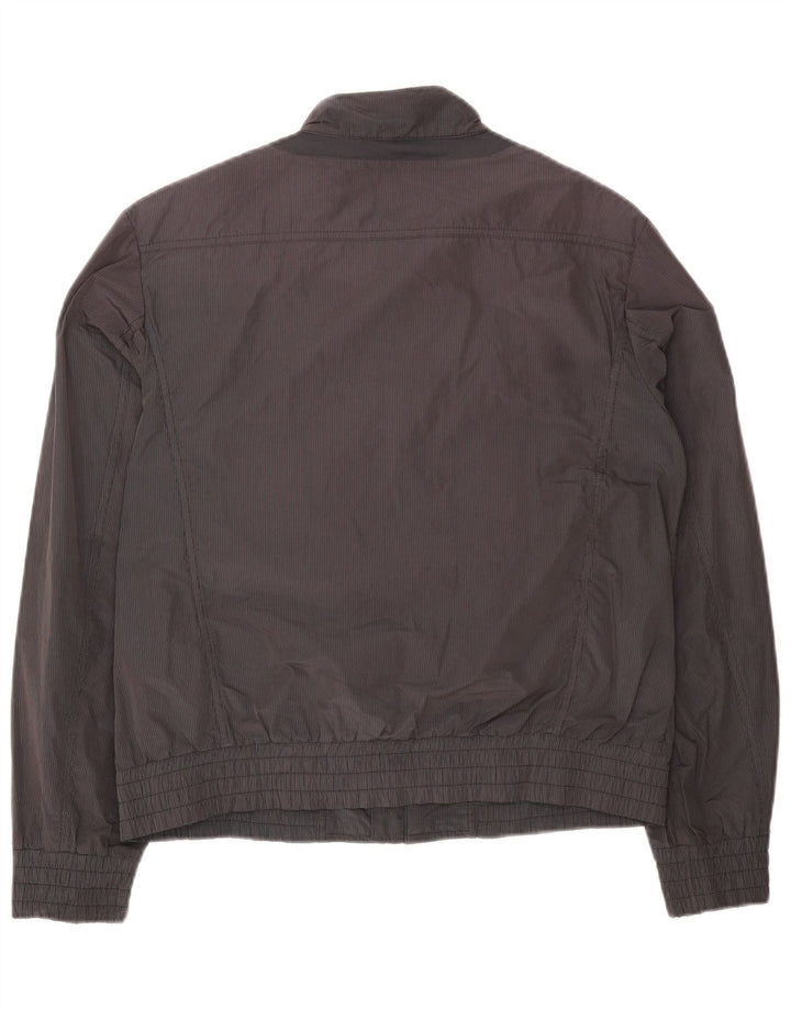 Giubbotto bomber Geox da uomo Respira UK 40 grande poliestere gessato grigio