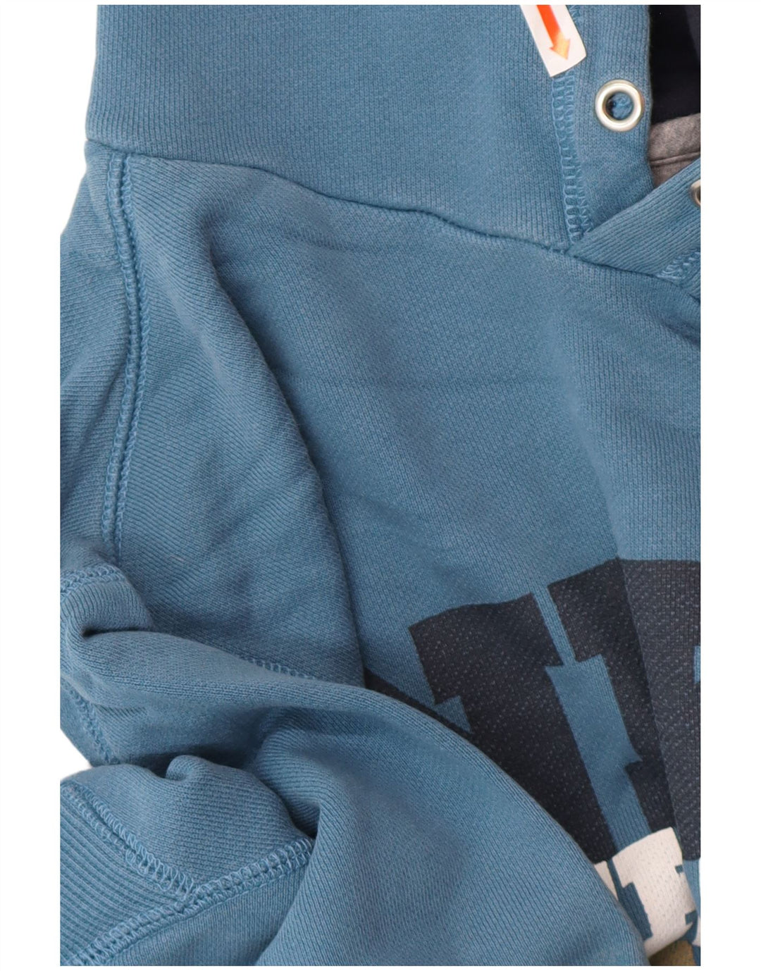 Felpa con cappuccio grafica da uomo NIKE piccola in cotone blu