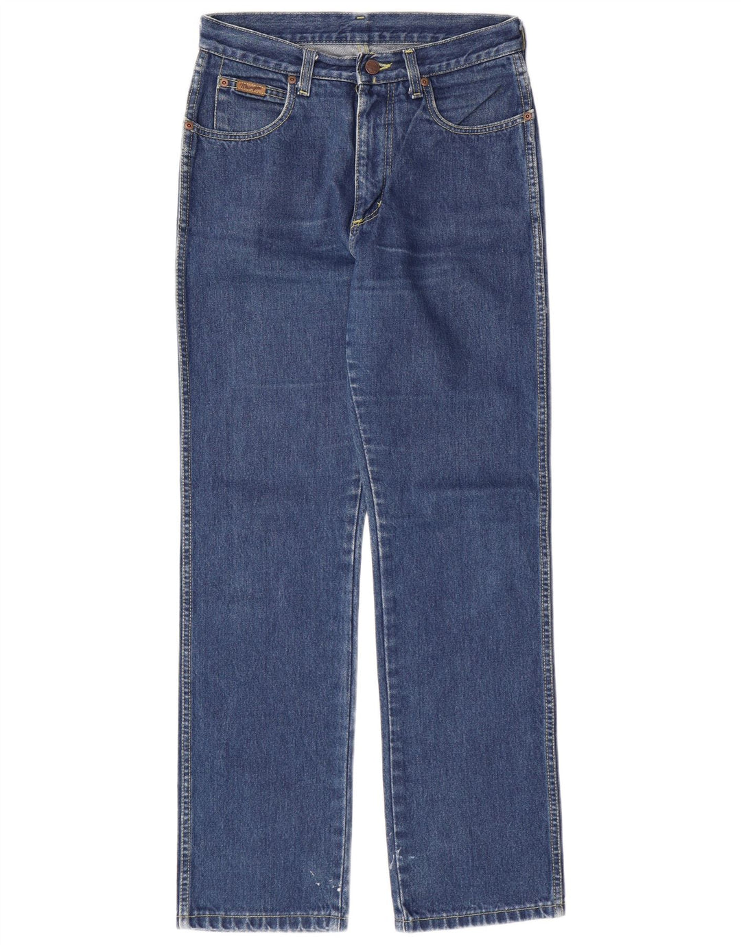 Jeans dritti da uomo WRANGLER W30 L30 cotone blu navy