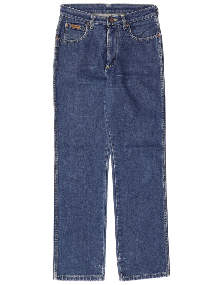 Jeans dritti da uomo WRANGLER W30 L30 cotone blu navy