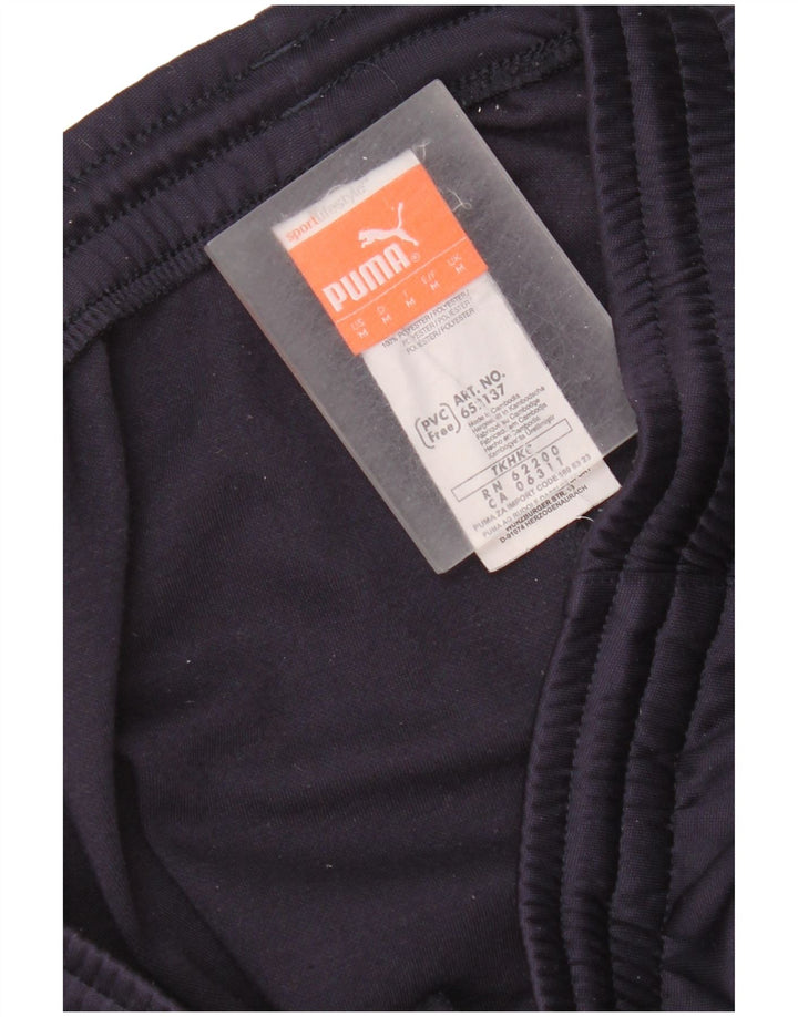 Pantaloni da tuta da uomo Puma Medium in poliestere blu navy