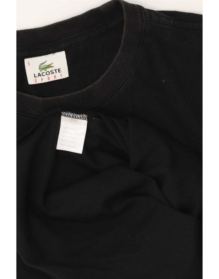 T-shirt da uomo Lacoste taglia 5 grande in cotone nero