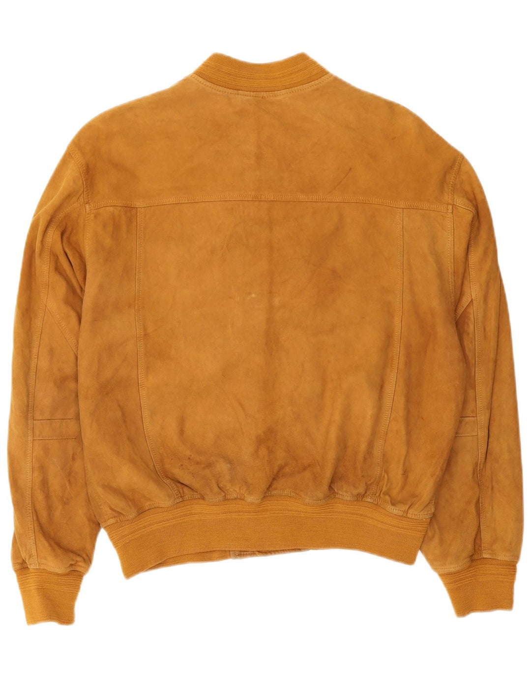 Giacca bomber in pelle scamosciata da uomo Burton UK 38 in pelle marrone medio