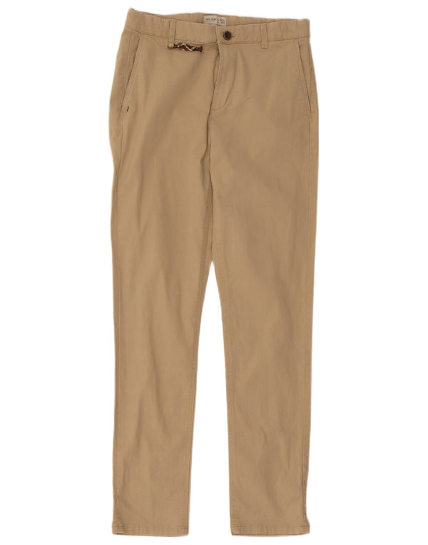Pantaloni chino slim da bambino Zara 13-14 anni W30 L30 in cotone beige