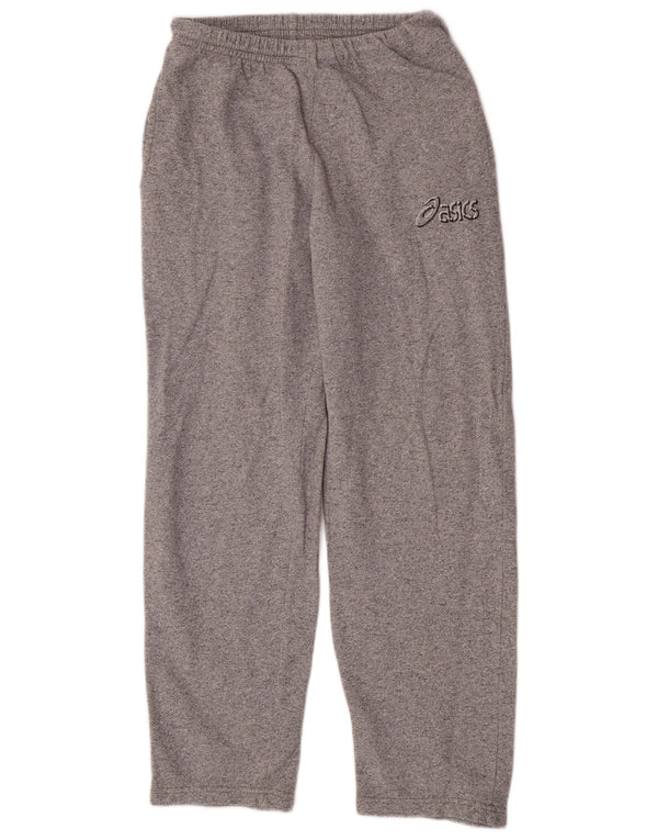 Pantaloni da tuta da donna Asics UK 10 piccoli in cotone chiazzato grigio