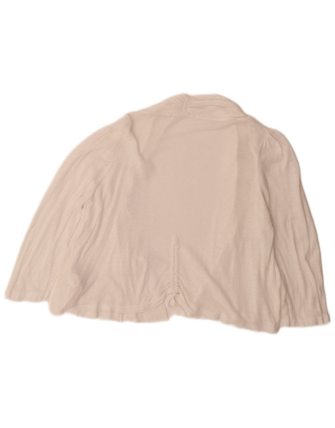 Maglione cardigan aperto con maniche a 3/4 Marks & Spencer da donna UK 16 grande bianco