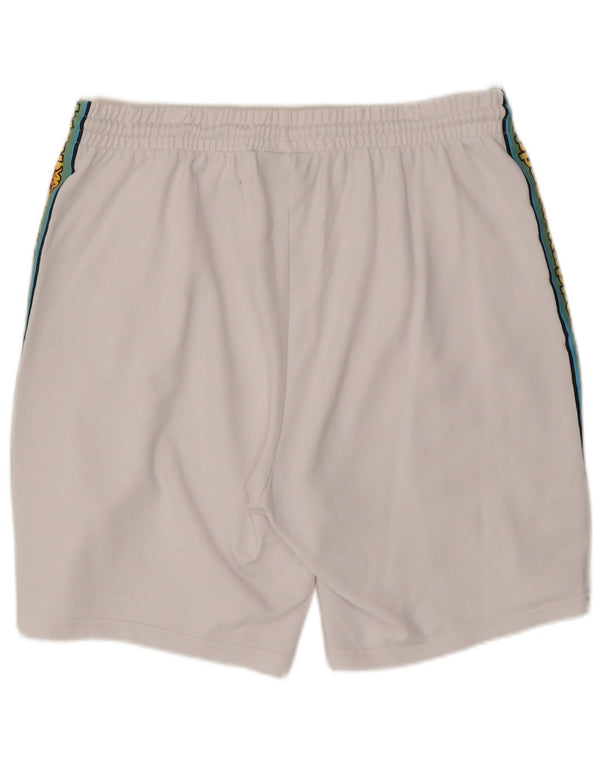 Pantaloncini sportivi grafici da uomo Kappa 2XL cotone color block bianco