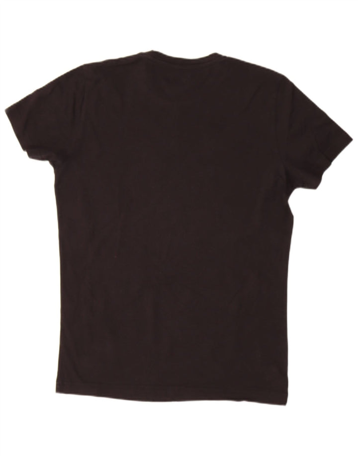DIESEL Mens Graphic T-Shirt Top Medium Black