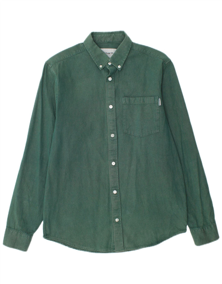 Camicia da uomo Carhartt piccola in cotone verde