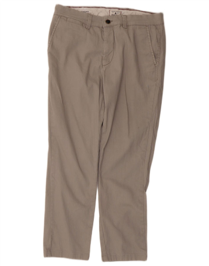 Pantaloni chino slim Marco da uomo Jack & Jones W30 L25 grigi