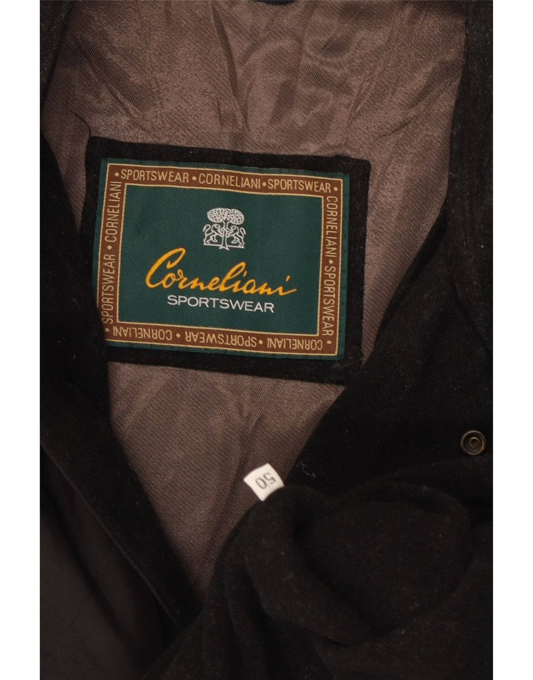 Corneliani Giacca Trapuntata Uomo IT 50 Large Nera Classica