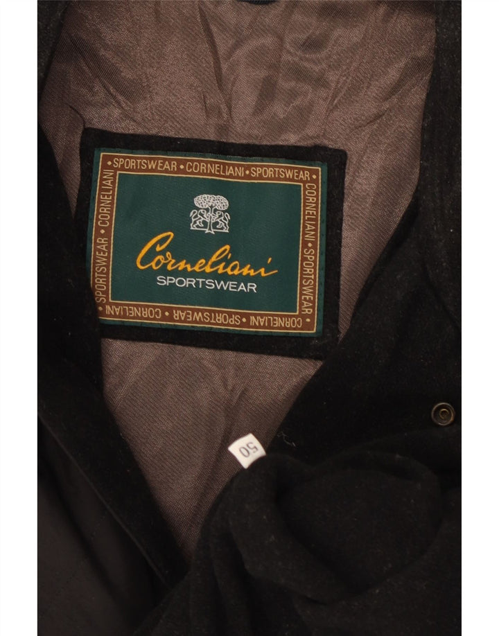 Corneliani Giacca Trapuntata Uomo IT 50 Large Nera Classica