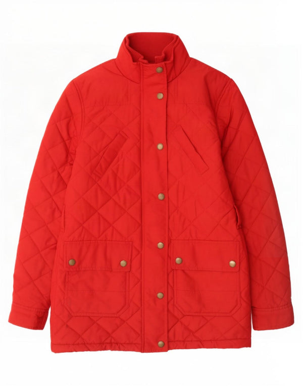 Cappotto trapuntato da donna Ralph Lauren UK 6 XS rosso poliestere