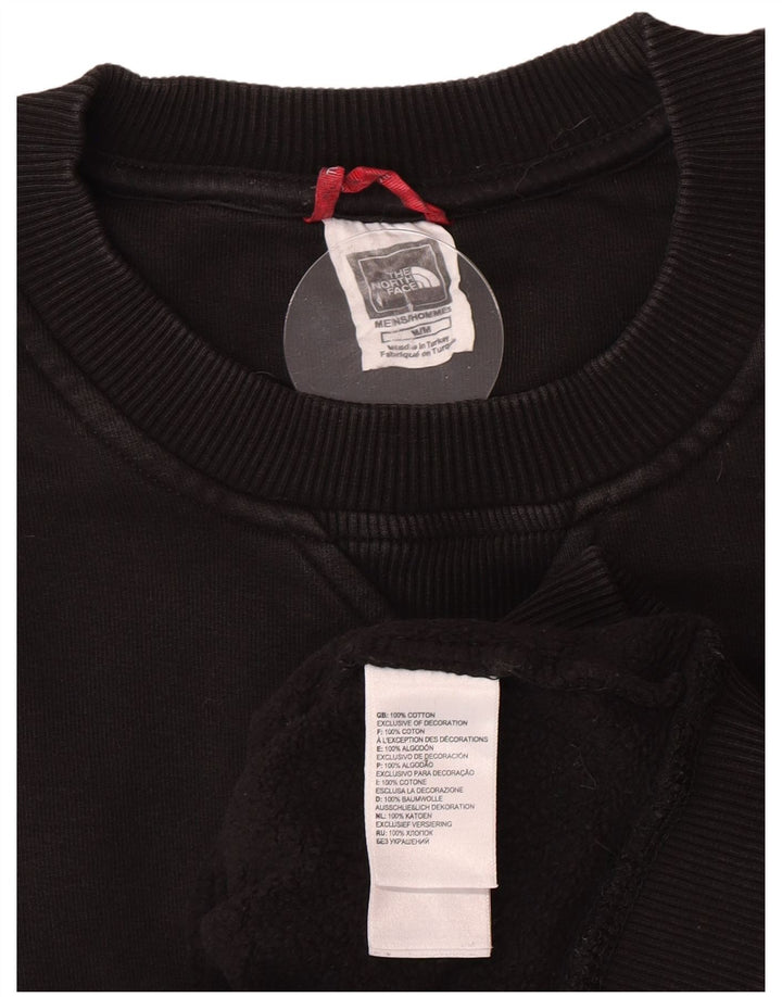 Felpa grafica da uomo The North Face Felpa media in cotone nero