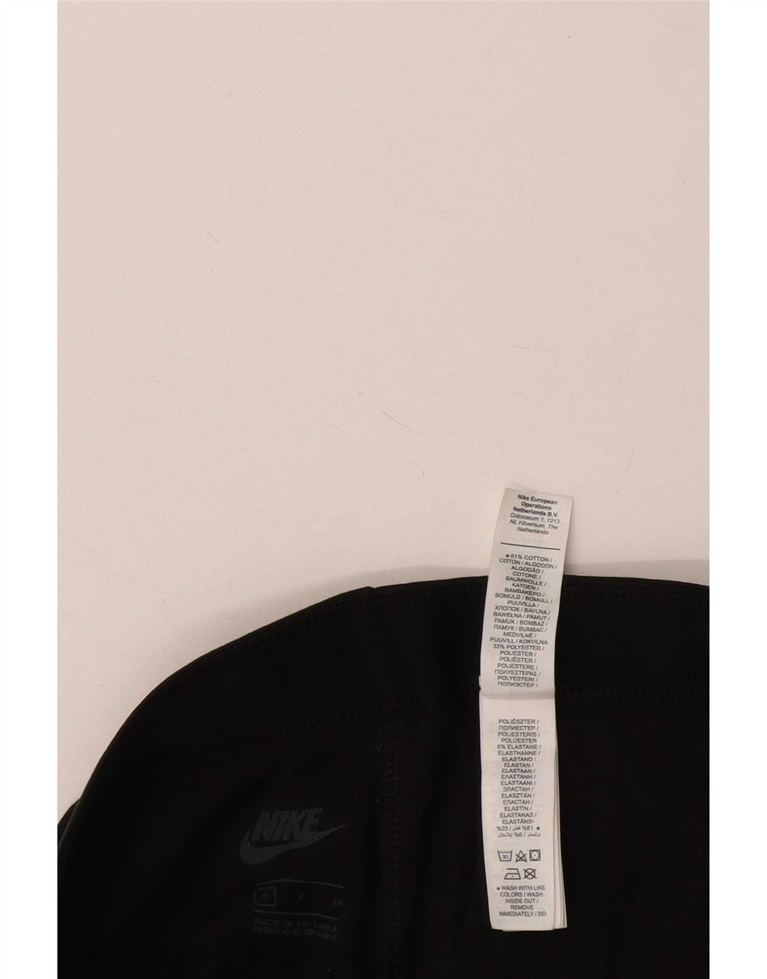 Leggings grafici da donna Nike UK 8 piccoli poliestere nero
