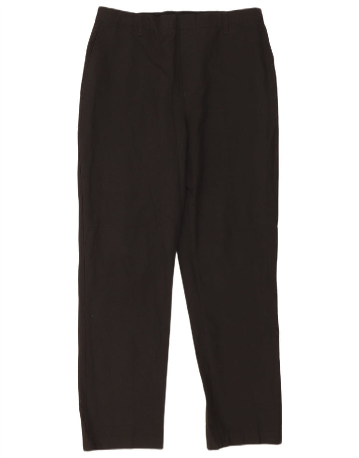 Pantaloni da abito slim Marks & Spencer da ragazzo 15-16 anni W32 L30 poliestere nero