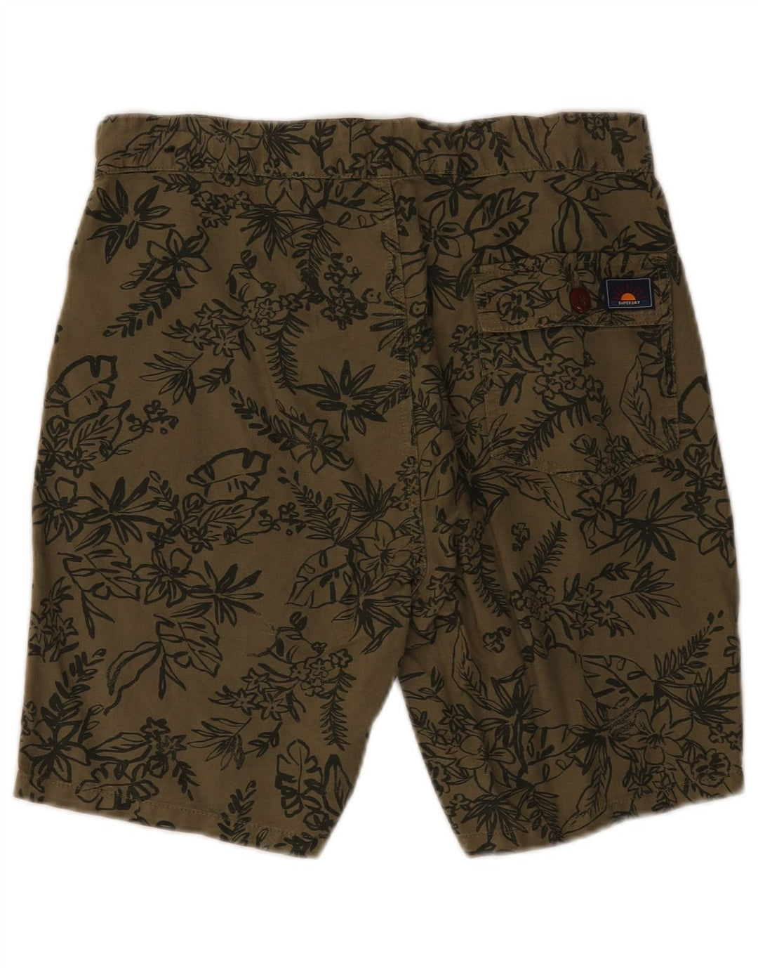 Pantaloncini chino da uomo Superdry W30 medio kaki floreale