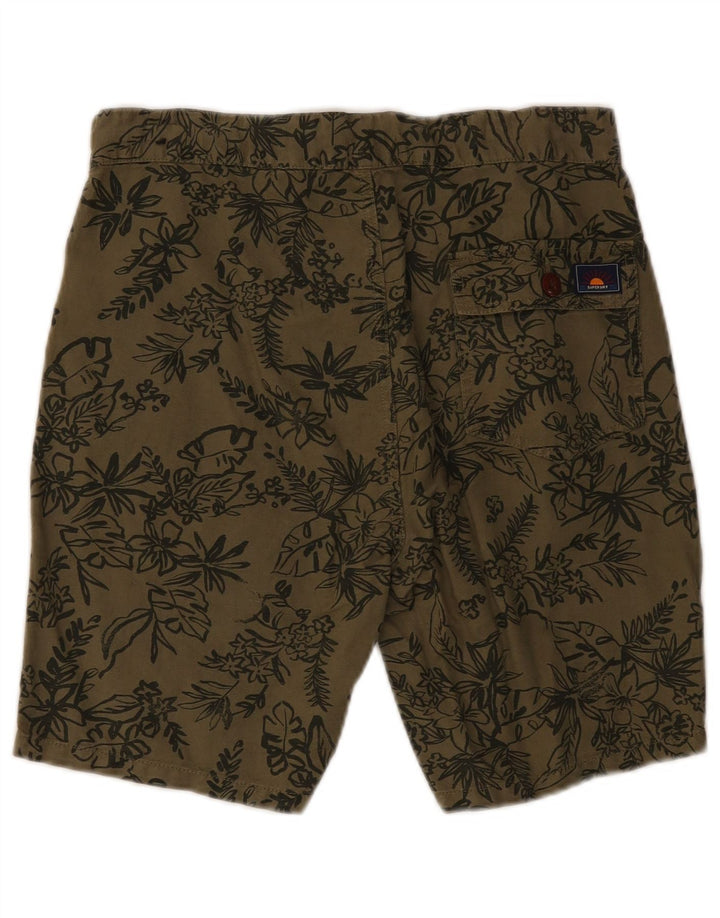 Pantaloncini chino da uomo Superdry W30 medio kaki floreale