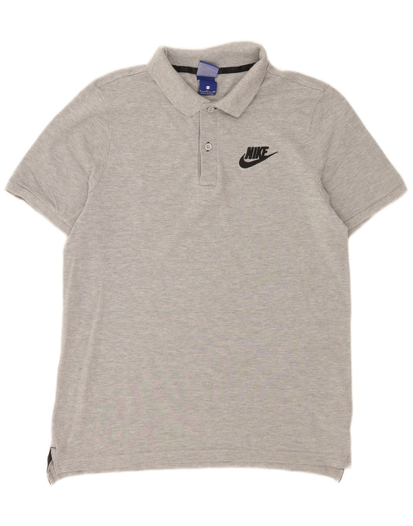Nike Mens Polo Shirt Small Grey Cotton