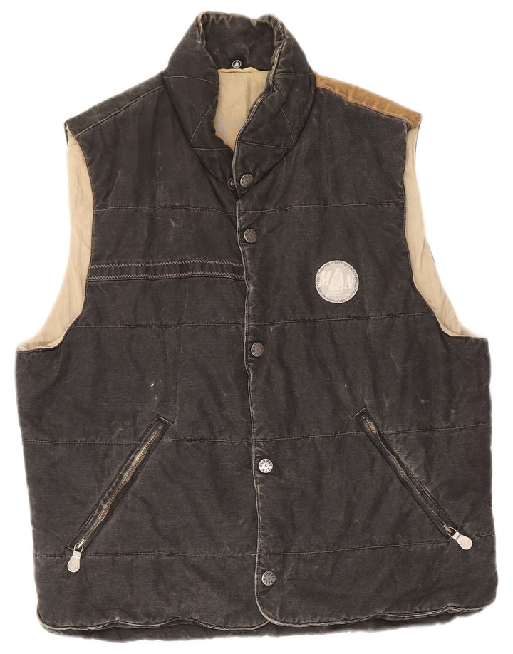 Gilet imbottito da uomo Murphy & Nye UK 38 Cotone grigio medio