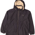 Giacca reversibile con cappuccio da uomo Kappa UK 40 Large blu navy in poliestere