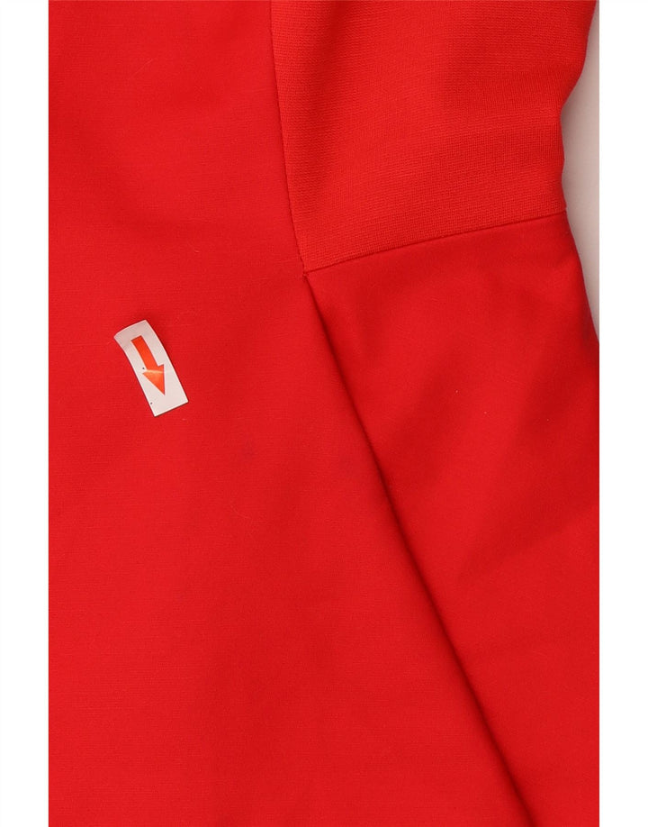 Abito peplo senza maniche da donna Ted Baker taglia 2 piccolo cotone rosso