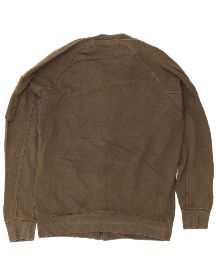 Giacca da ginnastica da uomo Zara grande in cotone kaki