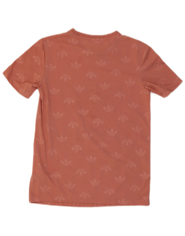 T-shirt grafica da donna Adidas Top UK 8 Small rosa poliestere