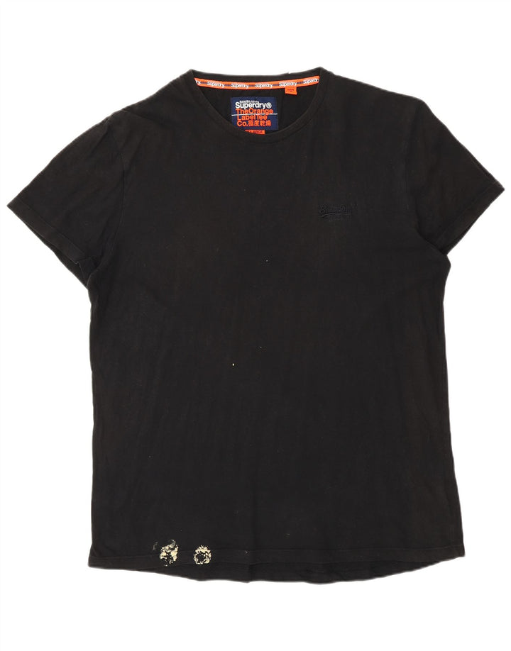 T-shirt da uomo Superdry Top XL in cotone nero