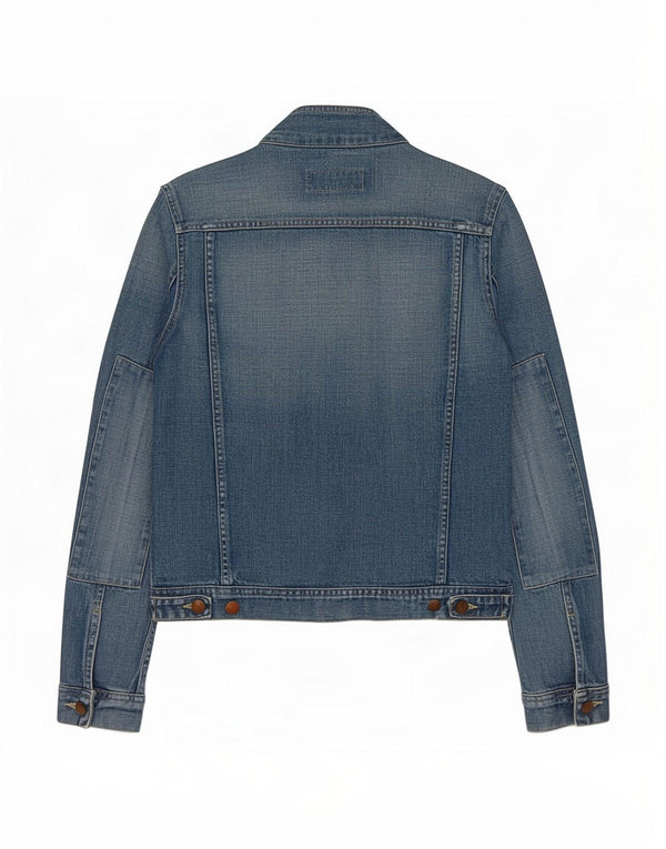 Giacca in denim da donna Fcuk UK 10 piccola in cotone blu