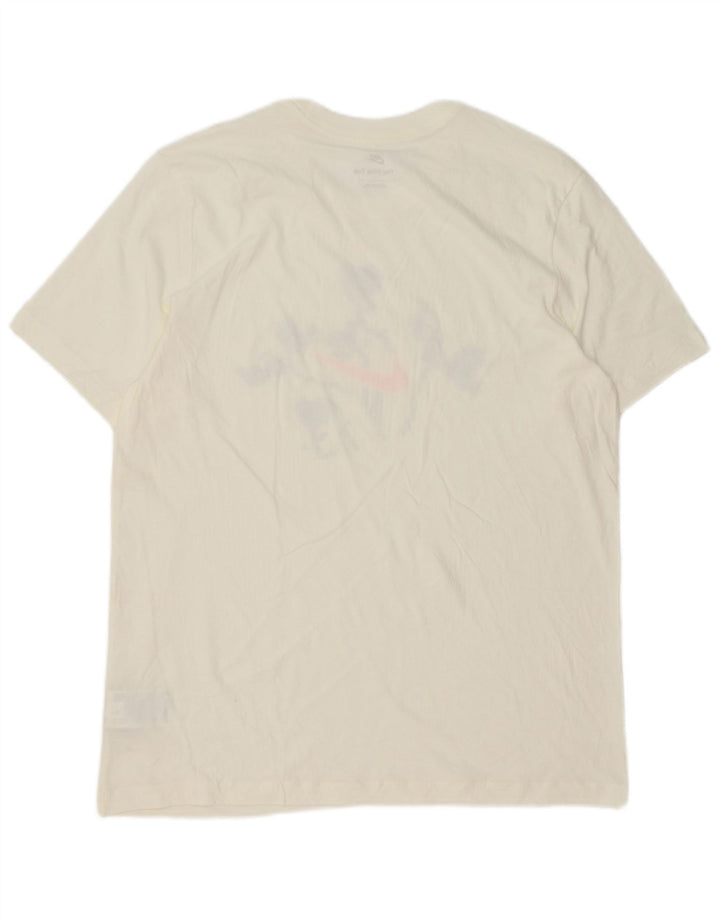 T-shirt grafica da uomo Nike Top grande in cotone bianco