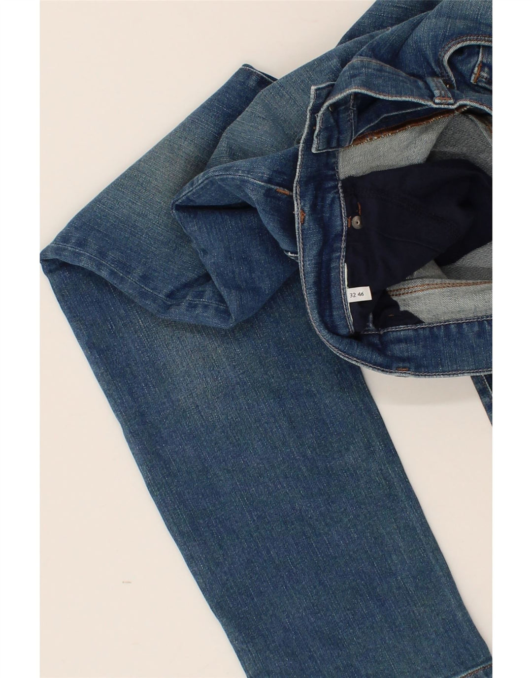 TRUSSARDI Womens Straight Jeans W32 L34  Blue Vintage Trussardi and Second-Hand Trussardi from Messina Hembry 