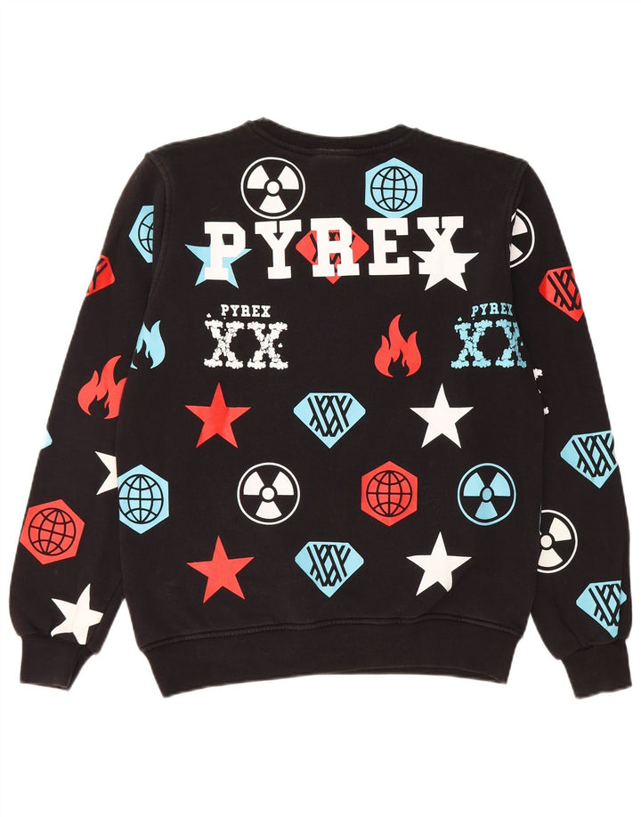 Felpa grafica per ragazzi Pyrex 13-14 anni 2XL cotone nero