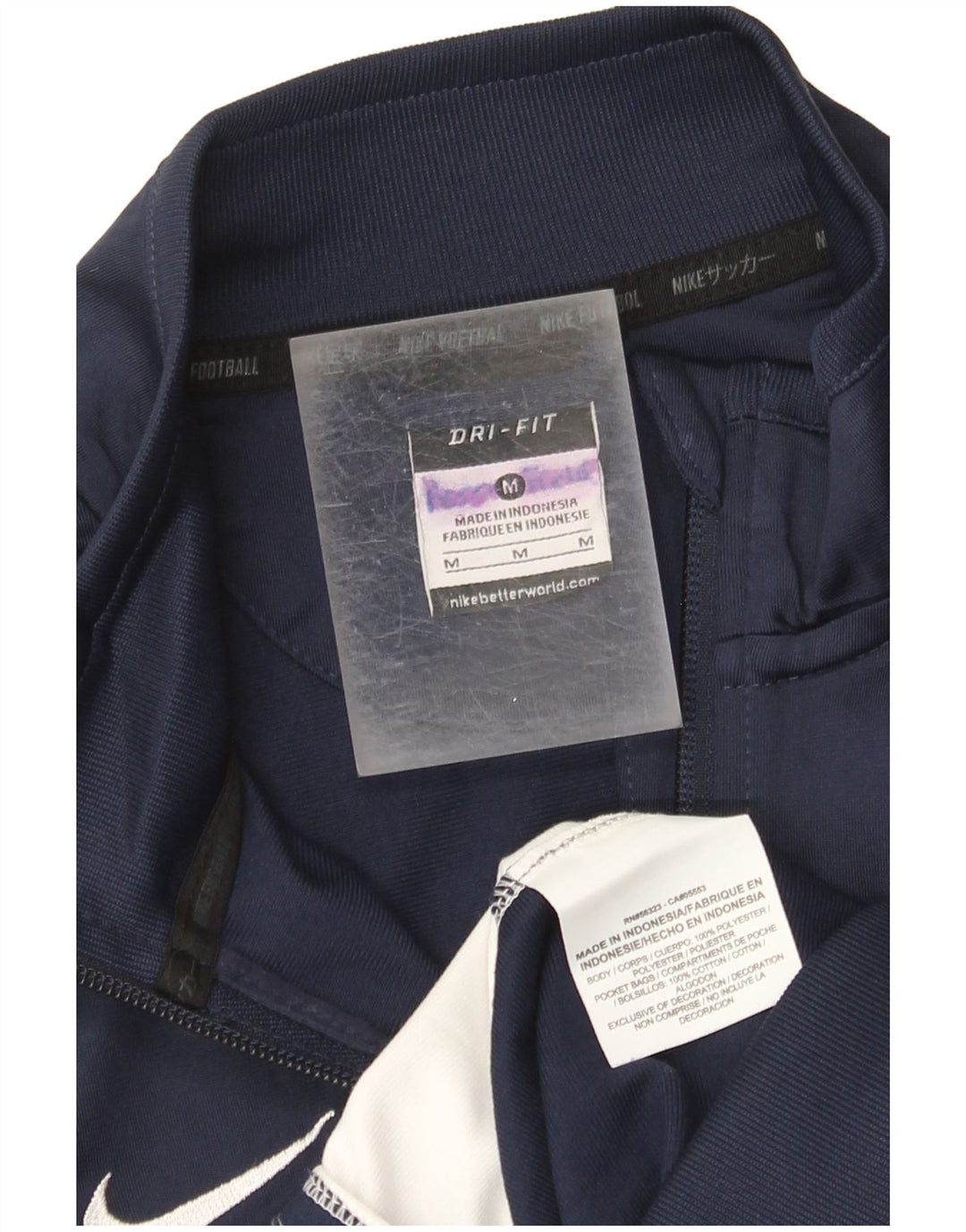 Giacca da tuta Nike Dri Fit da uomo, color block medio blu navy