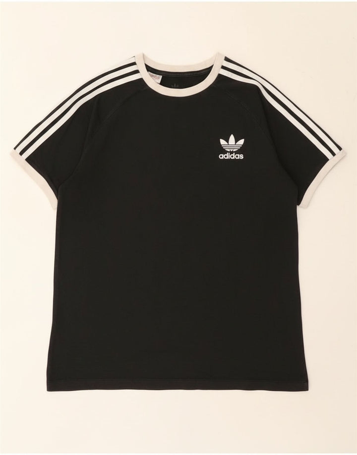 Maglietta Adidas Ragazzo Top 13-14 Anni Cotone Nera