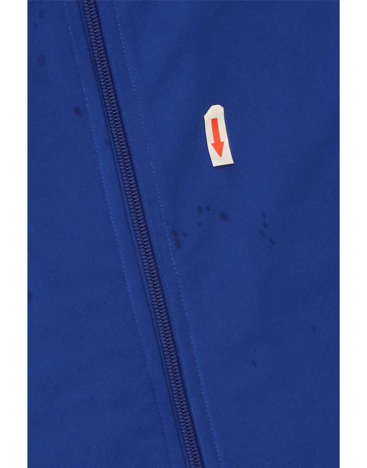 Giacca da ginnastica grafica da ragazzo Adidas 13-14 anni in poliestere blu