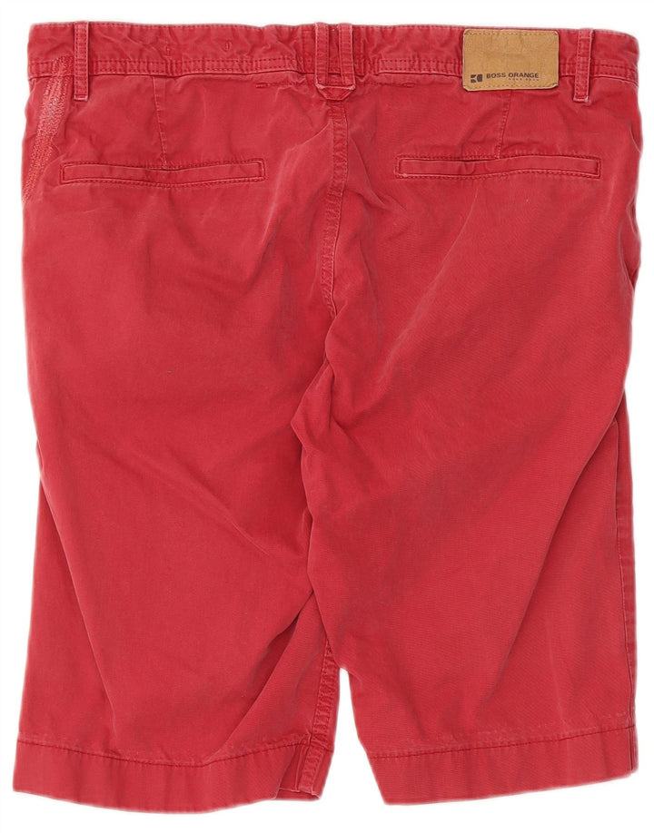 Pantaloncini chino da uomo Hugo Boss W33 cotone rosso medio