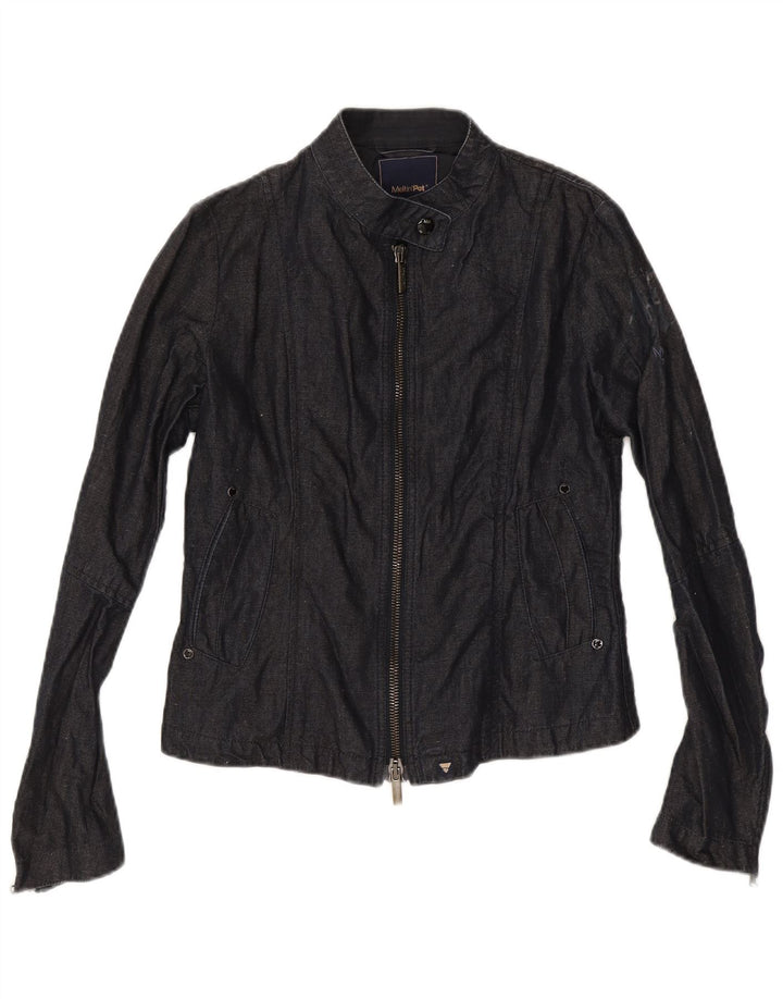 Giacca di jeans da donna Meltin' Pot UK 12 Cotone medio blu navy
