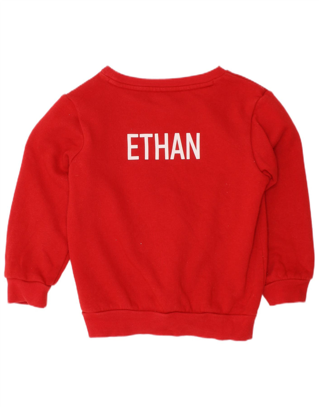 Felpa grafica Adidas da bambino 3-4 anni in cotone rosso