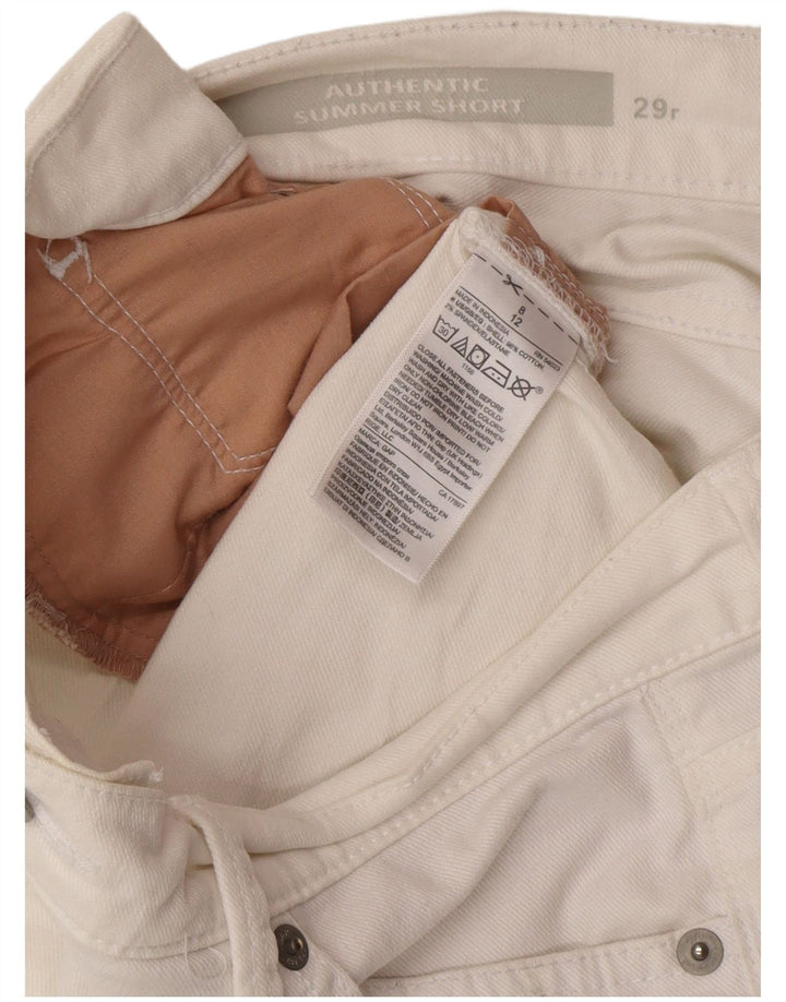 GAP Womens Denim Shorts W29 Medium White Cotton
