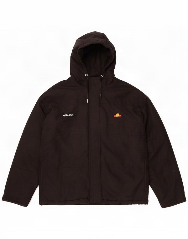 Giacca a vento con cappuccio da donna Ellesse UK 10 Small Black Sports