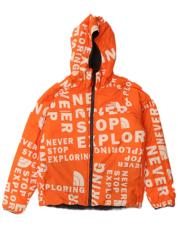 Giacca imbottita reversibile con cappuccio The North Face da ragazzo 9-10 anni media nera