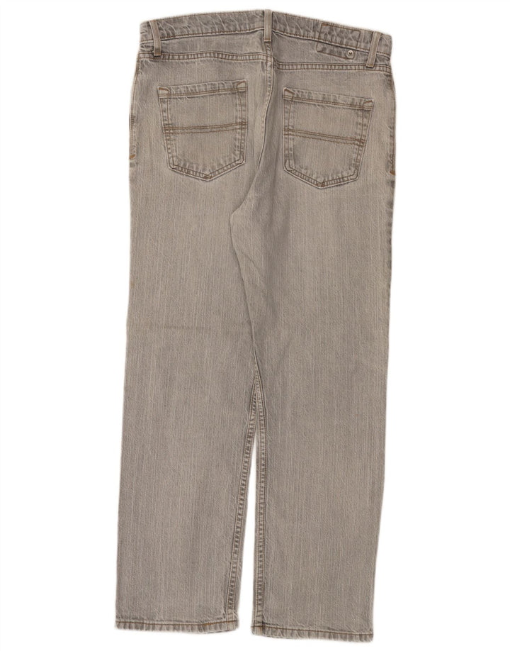 MARKS & SPENCER Jeans dritti da uomo vestibilità regolare W34 L29 cotone grigio