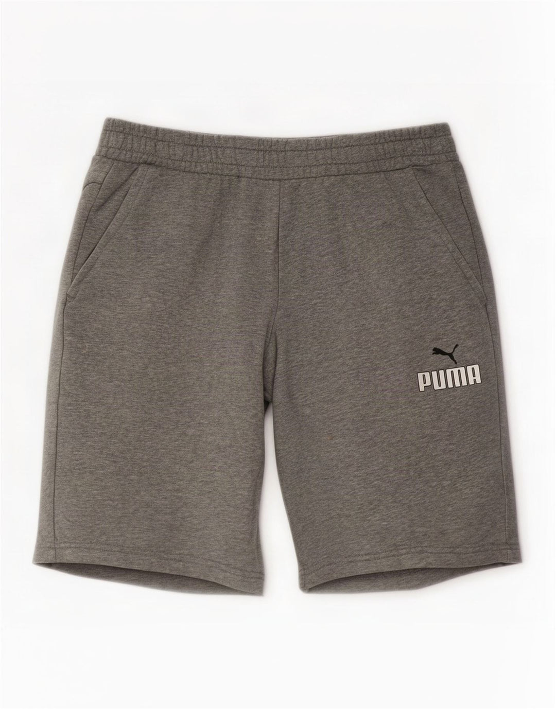 Pantaloncini sportivi da uomo Puma Large in cotone grigio