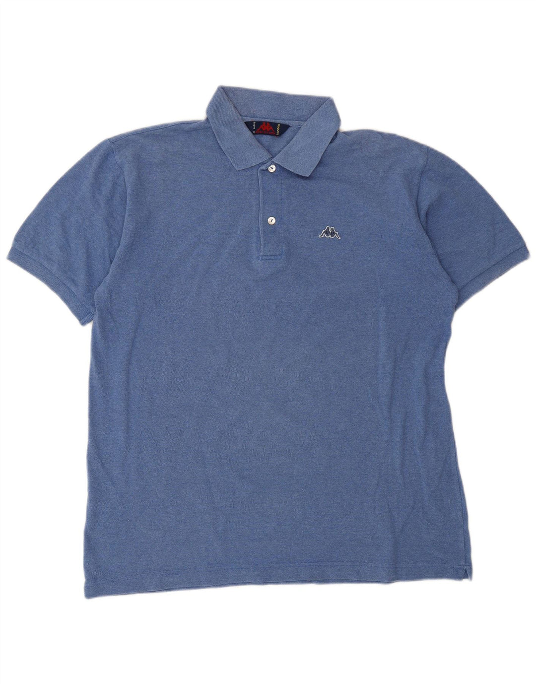 Polo Kappa Uomo Large Blu In Cotone