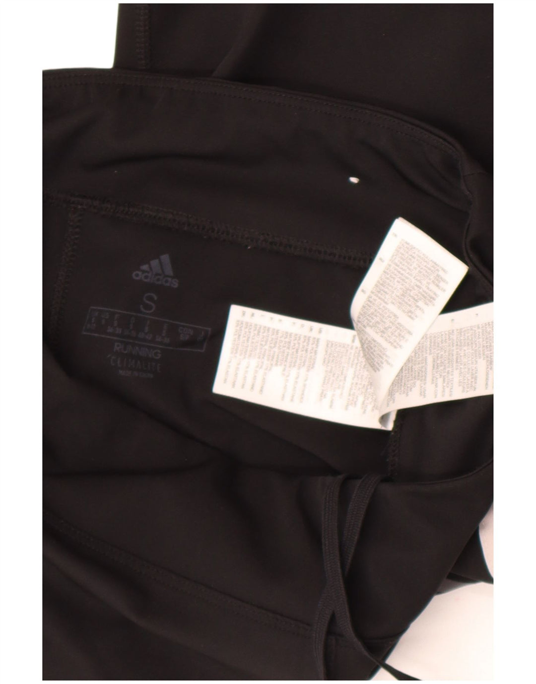 Adidas Donna Climalite Crop Leggings UK 8/10 Piccolo Poliestere Nero